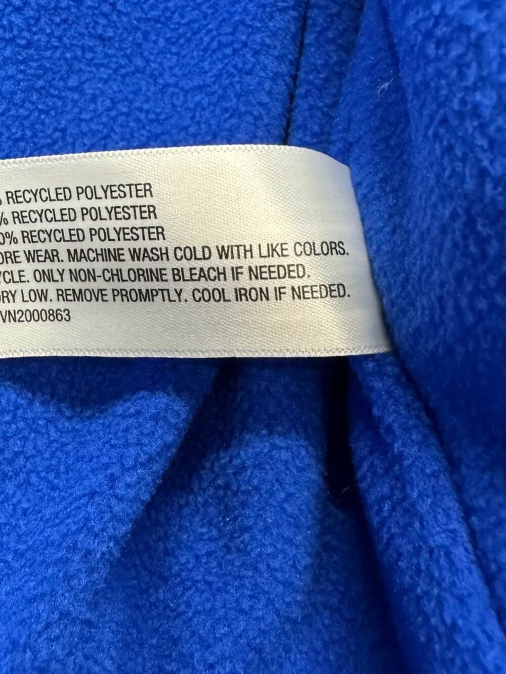 Cat & Jack Kids Large 10/12 Hooded Puffer Jacket Blue Fleece Lined Winter Coat N